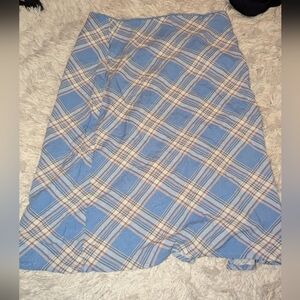 Nwt Art Class Blue Plaid Girl's Skirt